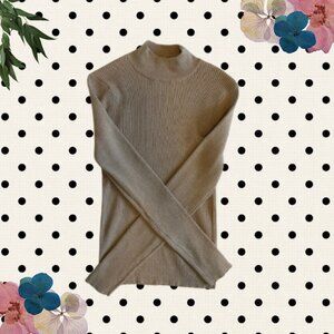 Gold Shimmer Turtleneck Sweater – Primark (Size S)